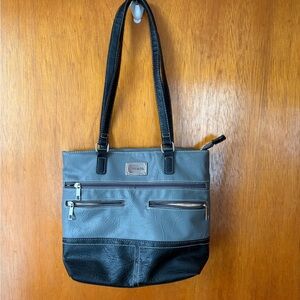 Stone & Co. Gray and Black Tote Bag